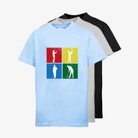 Kinder-T-Shirt B&C, Premium - Motiv Golf Quadrat, Farbauswahl