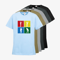 Kinder-T-Shirt FOTL, Budget - Motiv Golf Quadrat, Farbauswahl