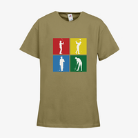 Kinder-T-Shirt FOTL, Budget - Motiv Golf Quadrat