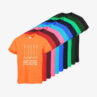 Kinder-T-Shirt B&C, Basic - Motiv Golf Shot, Farbauswahl