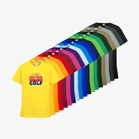 Kinder-T-Shirt FOTL, Budget - Motiv Golf Sonnenuntergang, Farbauswahl