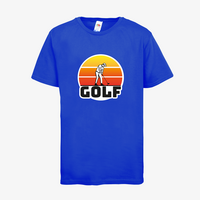 Kinder-T-Shirt FOTL, Premium - Motiv Golf Sonnenuntergang