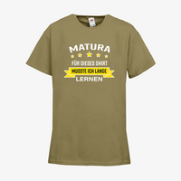 Kinder-T-Shirt FOTL, Budget - Motiv Matura Lernen