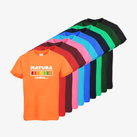 Kinder-T-Shirt B&C, Basic - Motiv Matura Loading, Farbauswahl