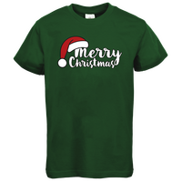 Kinder-T-Shirt B&C, Basic - Motiv Merry Christmas