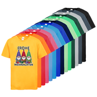 Kinder-T-Shirt B&C, Premium - Motiv Weihnachtswichtel, Farbauswahl