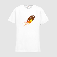 Kinder-T-Shirt FOTL, Budget - Motiv American Football Bunt