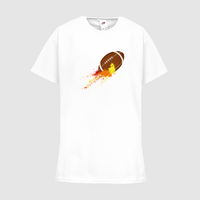 Kinder-T-Shirt FOTL, Basic - Motiv American Football Bunt