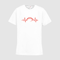 Kinder-T-Shirt FOTL, Budget - Motiv American Football EKG-Linie