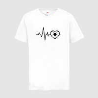 Kinder-T-Shirt FOTL, Premium - Motiv Fußball EKG-Linie