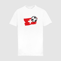 Kinder-T-Shirt B&C, Premium - Motiv Fußball Schweiz
