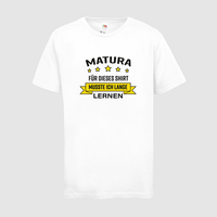 Kinder-T-Shirt FOTL, Premium - Motiv Matura Lernen