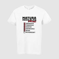 Kinder-T-Shirt B&C, Basic - Motiv Matura Plan