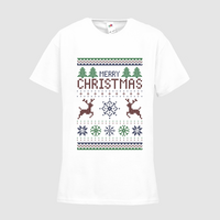 Kinder-T-Shirt FOTL, Budget - Motiv Weihnachtsstrickpulli