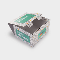 Klappdeckelkarton (32 x 22 x 10 cm), frabig bedruckt, Motiv, Offen