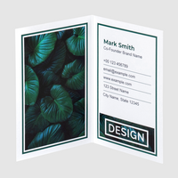 Klapp-Visitenkarten hoch 4/4 farbig (beidseitiger Druck)