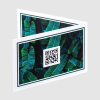 Klapp-Visitenkarten quer 4/4 farbig (beidseitiger Druck), Offsetkarton