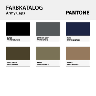 Klassische Army-Cap mit einer Druck- oder Stickposition, Farbauswahl