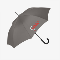 Klassischer Automatik-Stockschirm, 4/0-farbig, 4 Segmente bedruckt