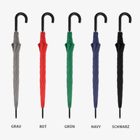 Klassischer Automatik-Stockschirm, lang, 4/0-farbig