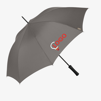 Klassischer RPET-Automatik-Stockschirm mit Stabgriff, 4/0-farbig