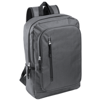 Kompakter Laptop-Rucksack aus RPET, ohne Werbeanbringung