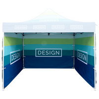 Faltzelt Kompletset farbig bedruckt details6