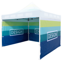 Faltzelt Kompletset farbig bedruckt details4