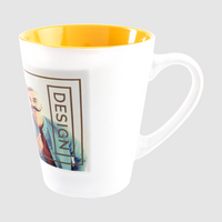 Tasse mit Fotodruck seitlich schräg