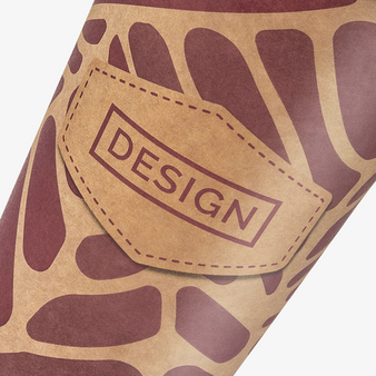 Kraftpapier-Becher doppelwandig 400 ml, 4/0-farbig (CMYK)