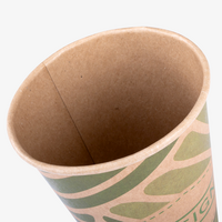 Kraftpapier-Becher einwandig 300 ml, 4/0-farbig