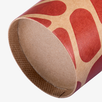 Kraftpapier-Becher einwandig 500 ml, 4/0-farbig