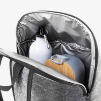 Kühlrucksack aus RPET-Filz, 11,5 l, ohne Werbeanbringung