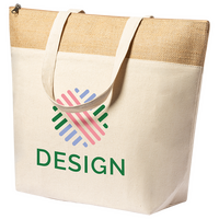 Kühlshopper aus Baumwolle und laminierter Jute
