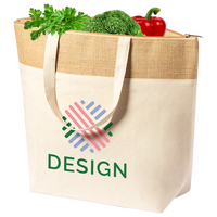Kühlshopper aus Baumwolle und laminierter Jute