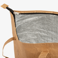 Kühlshopper aus laminiertem Papier mit Fach, ohne Werbeanbringung