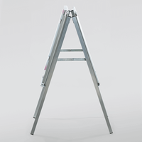 Kundenstopper STANDARD 50 x 70 cm, 32mm, Rundecken, Seitenansicht