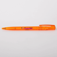 Drehkugelschreiber, Farbig bedruckt, liegend, Orange