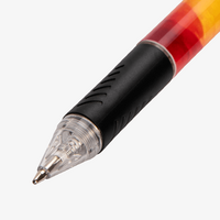 Kugelschreiber, farbig bedruckt, Regenbogen, details, unterseite