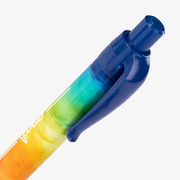 Kugelschreiber, farbig bedruckt, Regenbogen, details oberseite