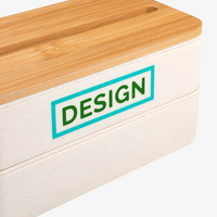 Kunststoff-Lunchbox Detail Siebdruck