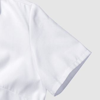 Kurzarmbluse, Herringbone Tailored Fit - Russell, Muster