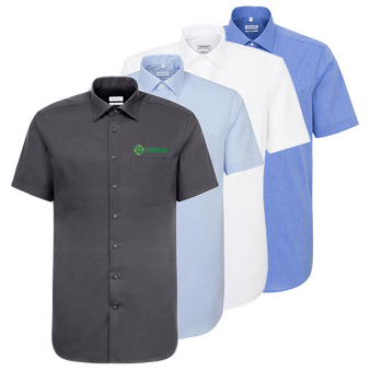 Kurzarmhemd, Fil-a-Fil Classic Fit - Seidensticker