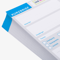 Kurzbrief DIN lang, 4/4 farbig (Vorderseite: farbig / Rückseite: farbig)