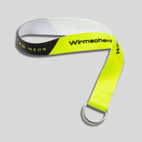 Kurze Neon Schlüsselanhänger, 20 mm Schlüsselbandbreite, Metallschlüsselring