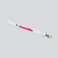 Kurze Schlüsselanhänger, 20 mm Schlüsselbandbreite, 4/0-farbig einseitig bedruckt