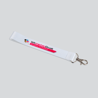 Kurze Schlüsselanhänger, 25 mm Schlüsselbandbreite, 4/0-farbig einseitig bedruckt