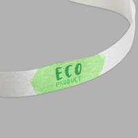 Kurze Schlüsselanhänger aus Recyclingmaterial, Eco Band Detailansicht