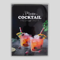 Getraenkekarte, farbig bedruckt, Motiv