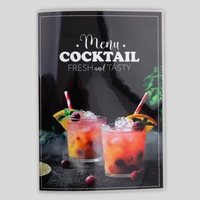 Getraenkekarte, farbig bedruckt, Motiv